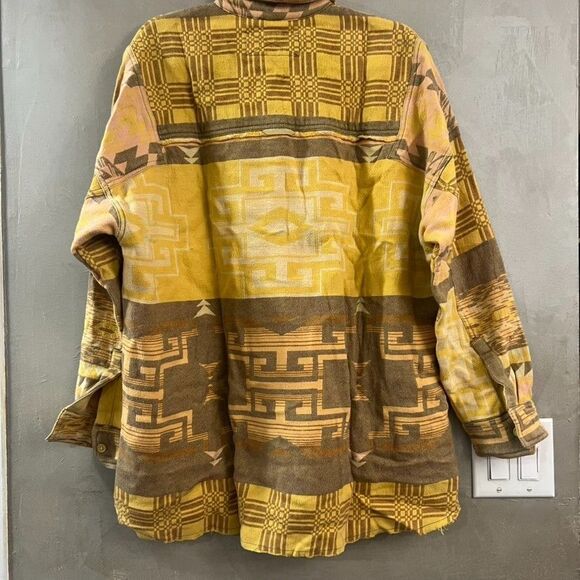 Free People We The Free Arizona Sky Pullover Yellow L Large NEW - Picture 4 of 4